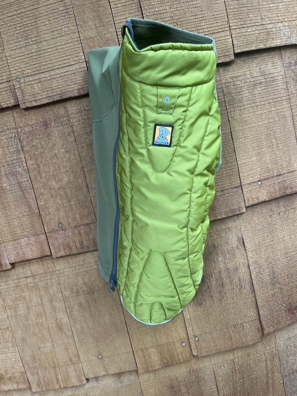 Ruffwear Powder Hound Insulated Jacket Lime Green Dog Size Small
